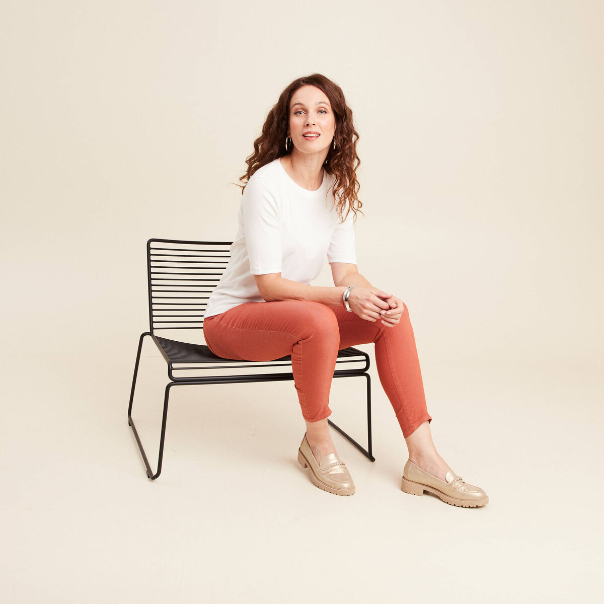 Pantalon magique Le L&eacute;ger coupe ajust&eacute;e vieux rose femme