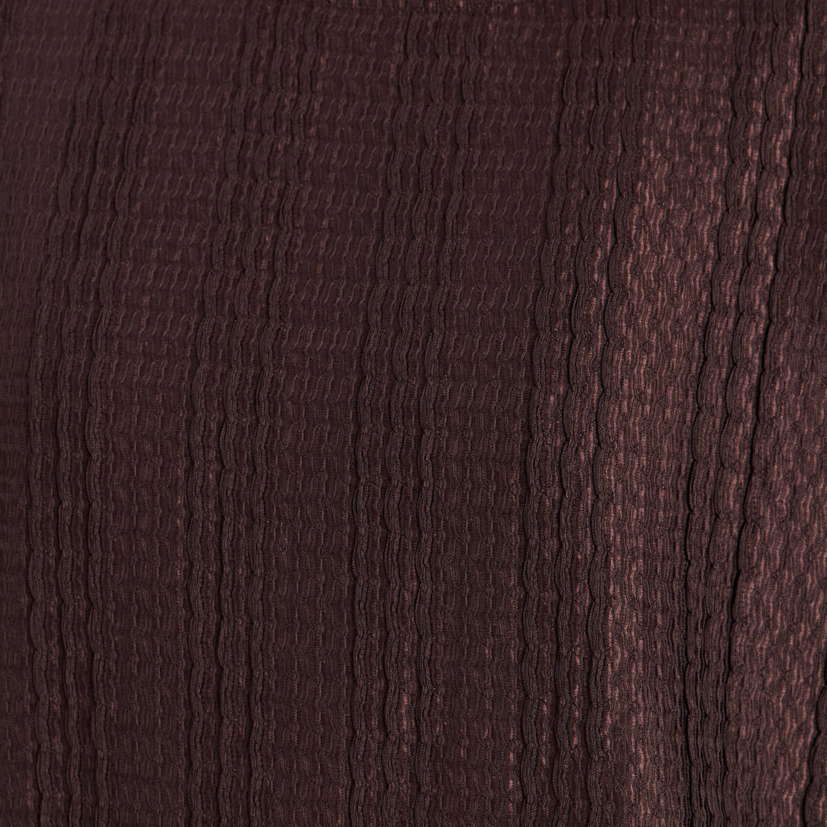 Blouse manches longues marron fonc&eacute; femme