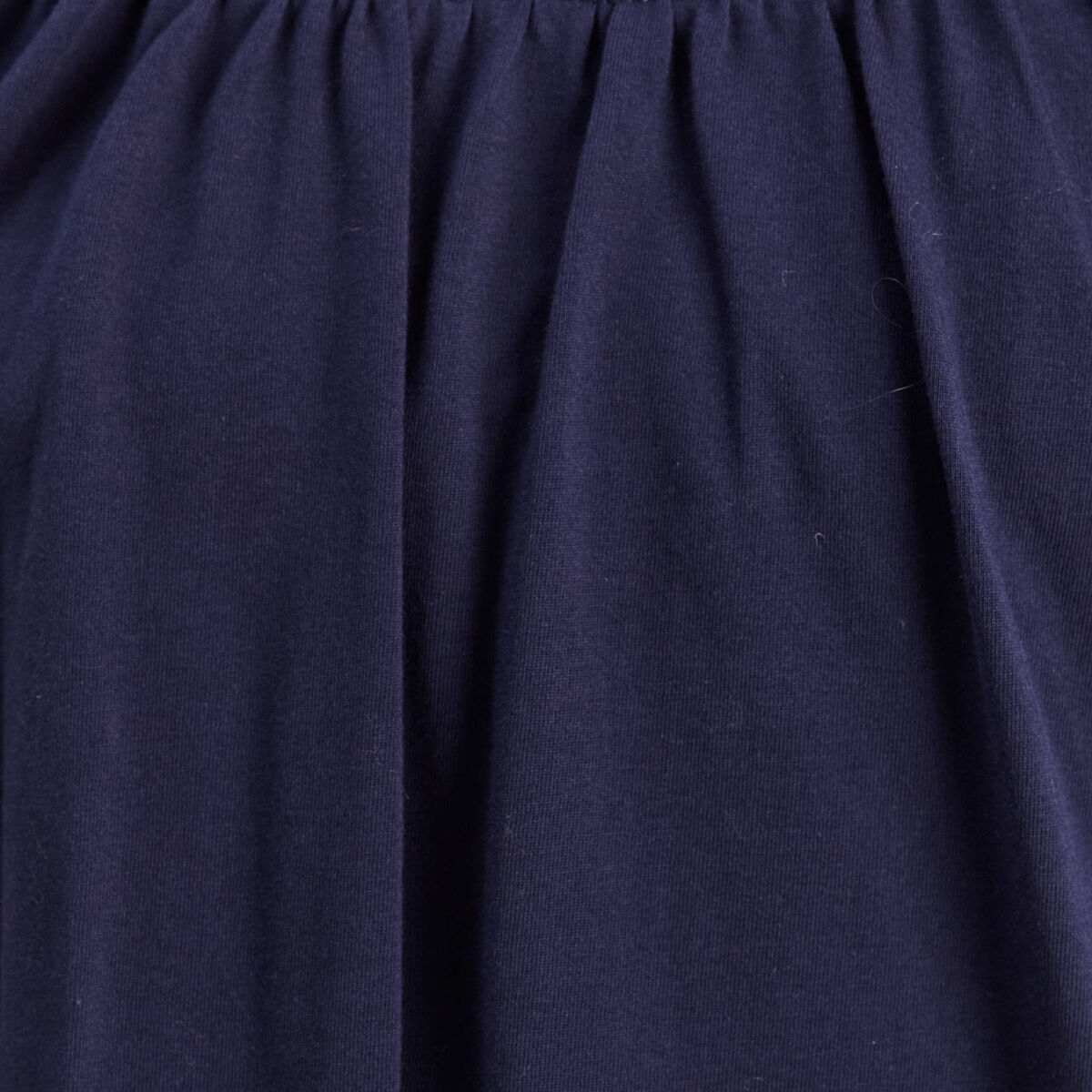 Blouse col tunisien manches longues bleu marine femme