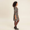 Robe &eacute;vas&eacute;e fluide noir femme