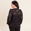 Blouse en dentelle noir femme