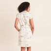 Robe droite courte manches tr&egrave;s courtes vert femme