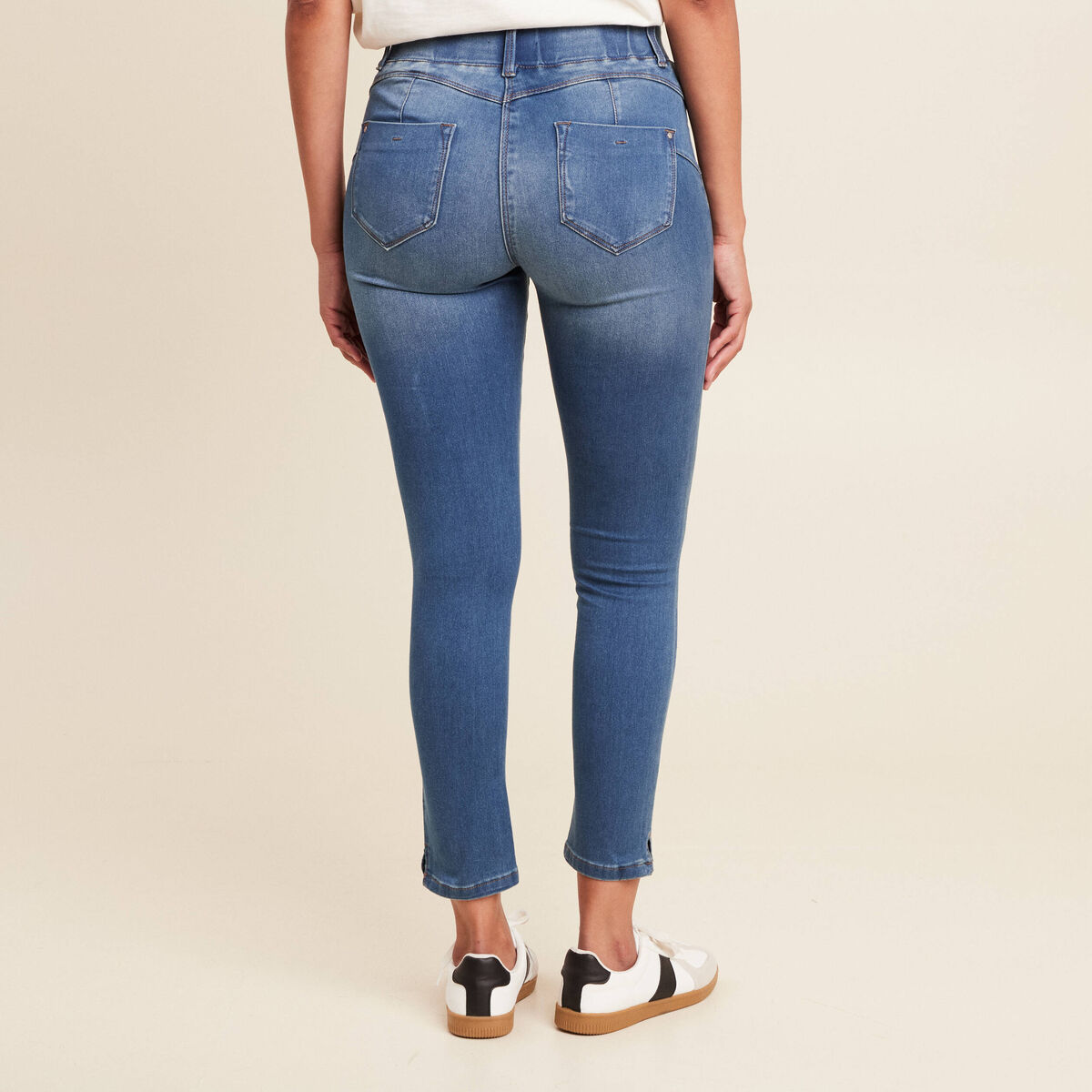 Tregging taille standard denim double stone femme