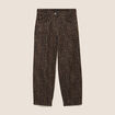 Pantalon magique Le L&eacute;ger coupe barrel marron cognac femme