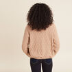 Gilet réversible ajouré sable femme