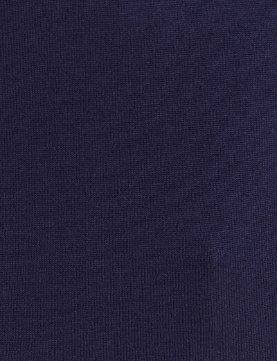 Pull manches longues bleu marine femme