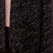 Veste droite velours noir femme