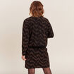 Veste bomber zippée noir femme