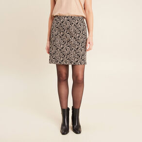 Jupe droite noir femme