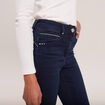 Jean coupe ajust&eacute;e 7/8&egrave;me taille haute denim brut femme