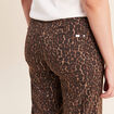 Pantalon magique Le L&eacute;ger coupe barrel marron cognac femme