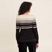 Pull manches longues noir femme