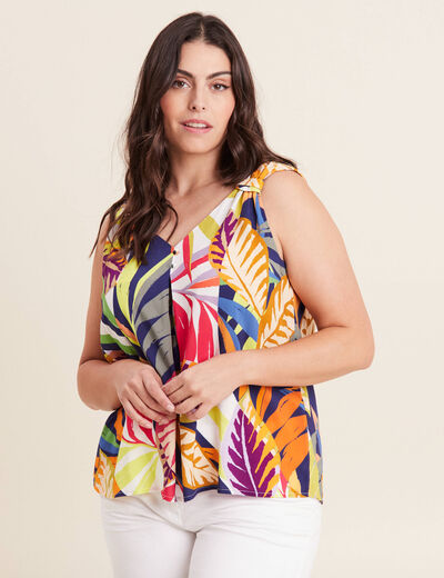 Blouse sans manches multicolore femme multicolore femme