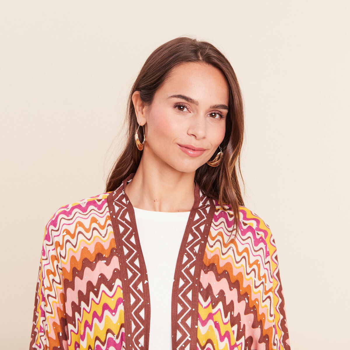 Kimono multicolore femme