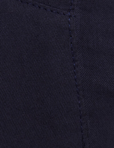 Pantalon léger taille standard long bleu marine femme