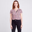 T-shirt manches courtes multicolore femme