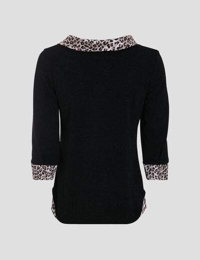 T-shirt manches 3/4 ecru femme