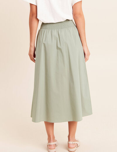 Jupe taille haute vert clair femme