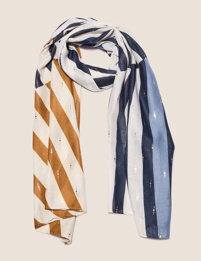 Foulard bleu ciel femme