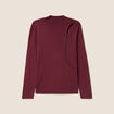 Pull manches longues strass bordeaux femme