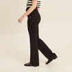 Pantalon bootcut à pont noir femme