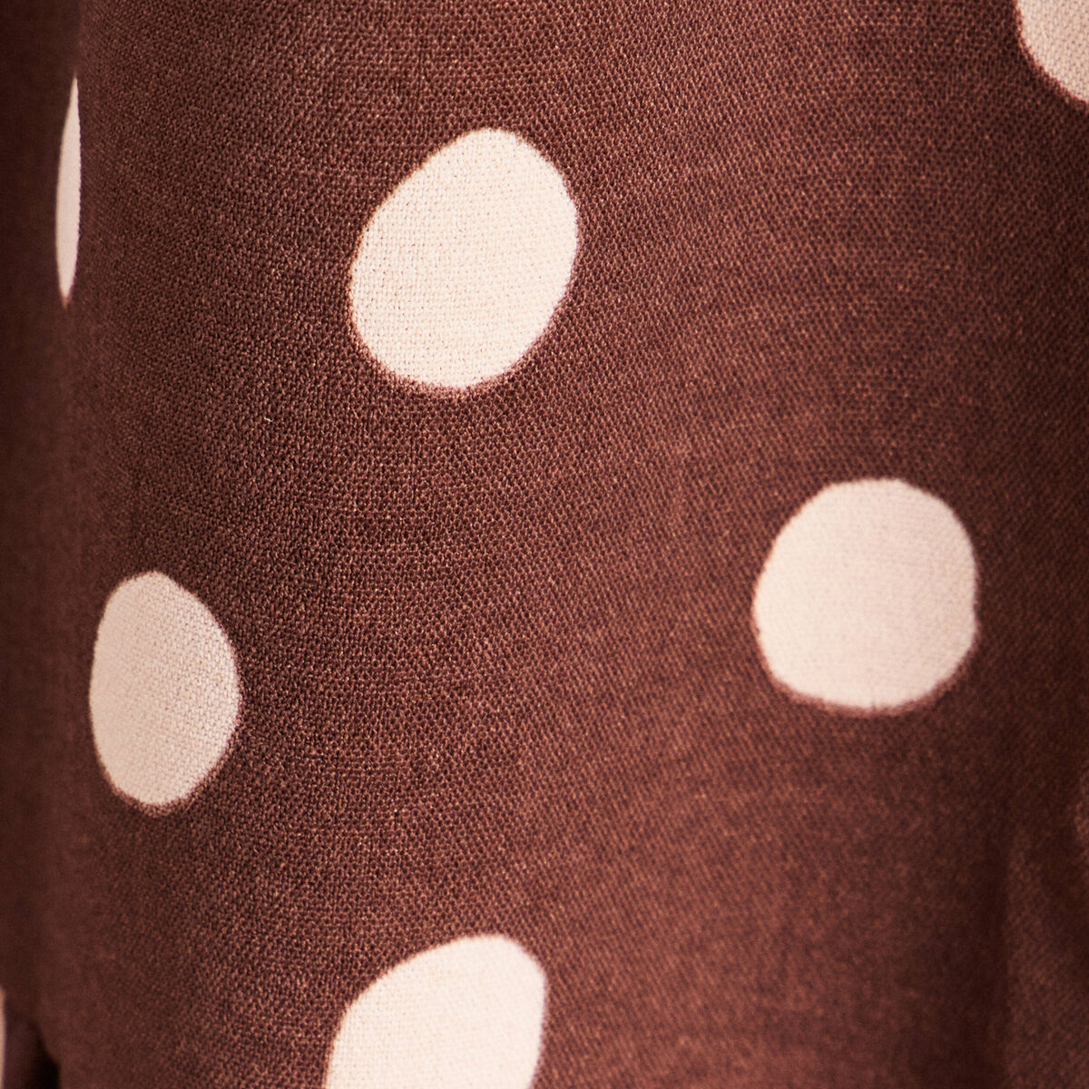 Robe courte &eacute;vas&eacute;e col chemise marron femme