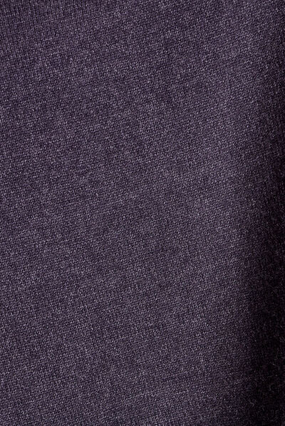 Robe pull droite avec perles gris foncé femme