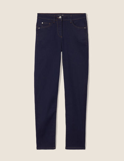 Jeans léger taille haute 7/8ème denim brut femme