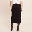 Jupe midi crayon noir femme