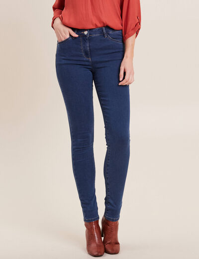 Jeans léger taille standard long denim double stone femme