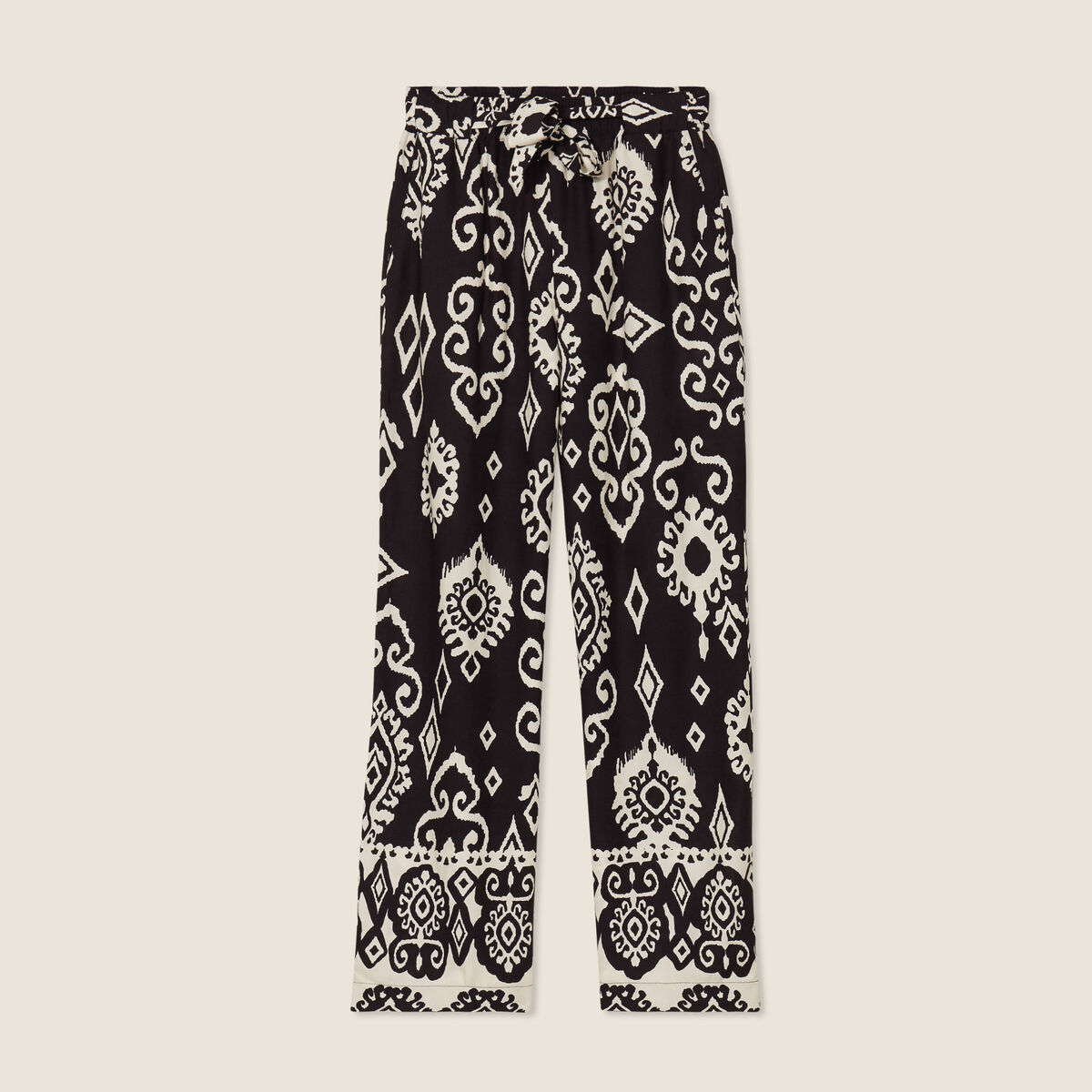 Pantalon flou noir femme