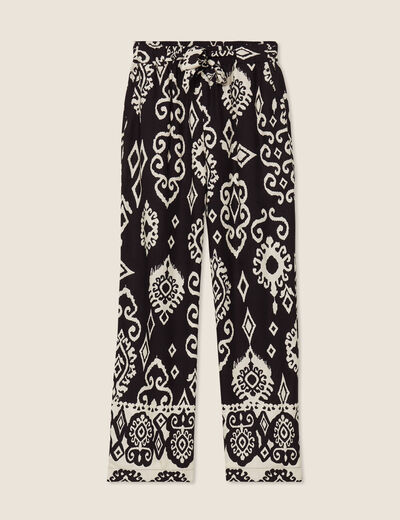 Pantalon flou noir femme