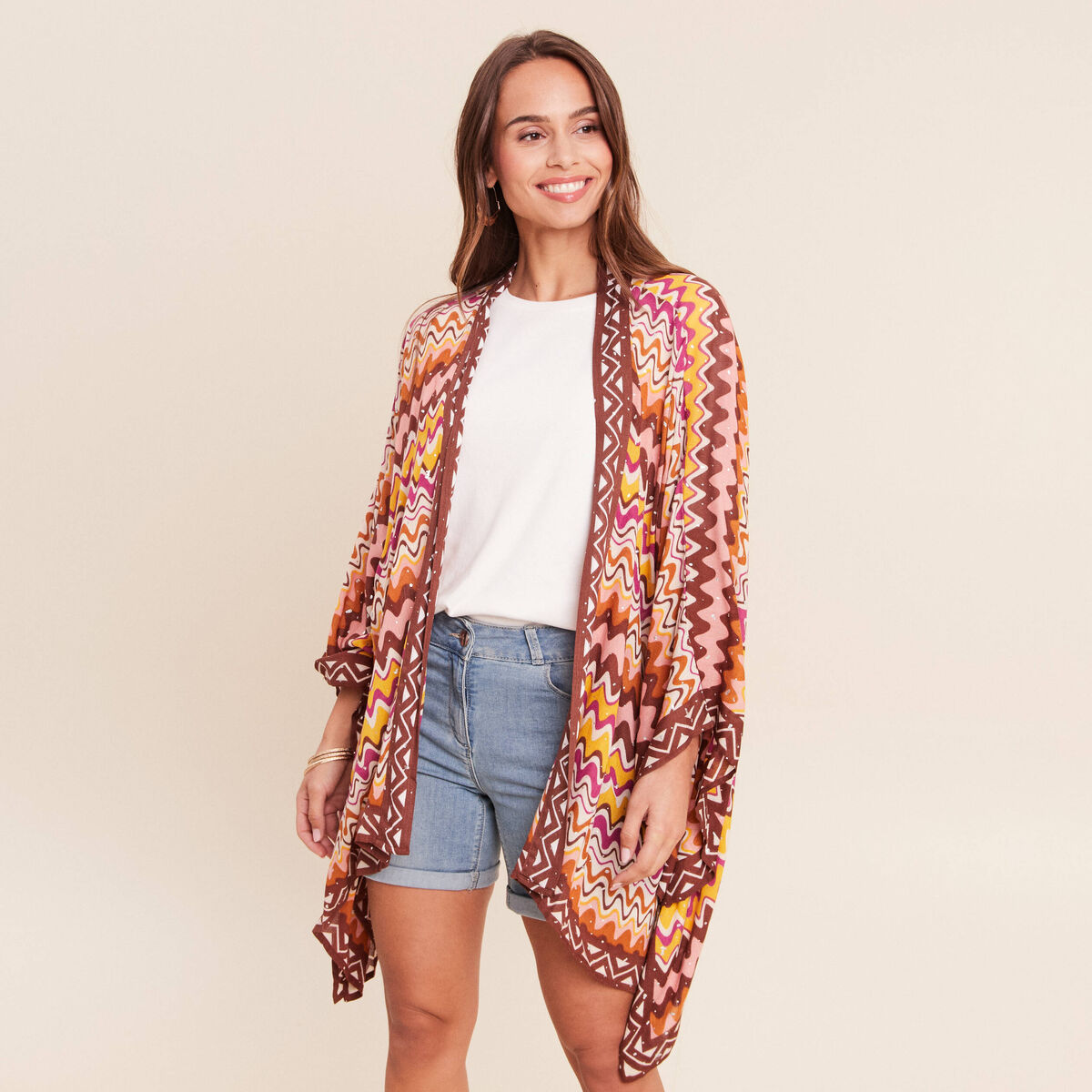 Kimono multicolore femme