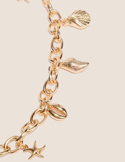 Ceinture chaine couleur or femme