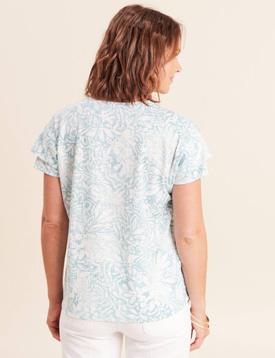 T-shirt manches courtes vert pastel femme