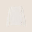 Pull manches longues ecru femme