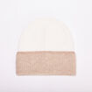 Ensemble &eacute;charpe et bonnet ecru femme