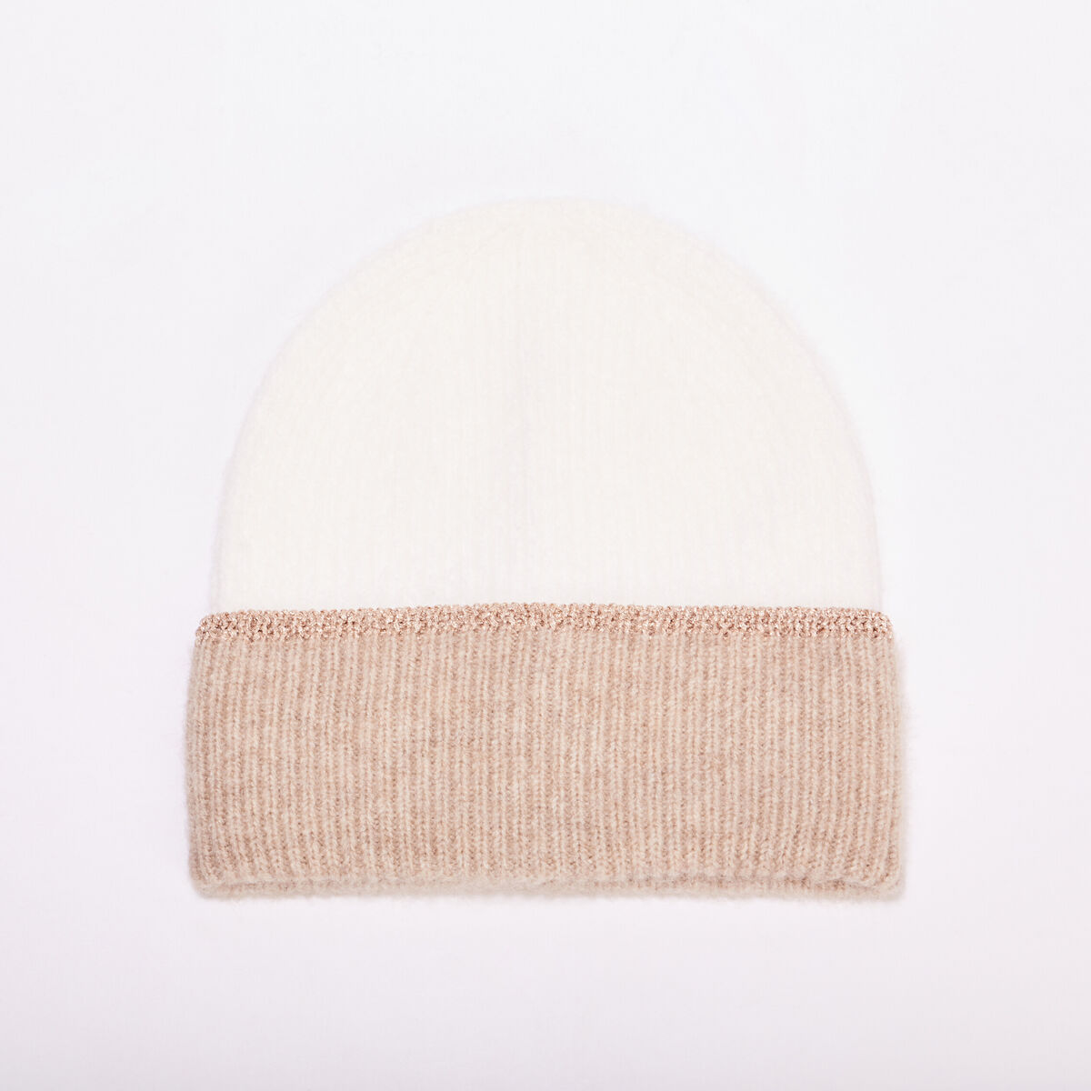 Ensemble &eacute;charpe et bonnet ecru femme