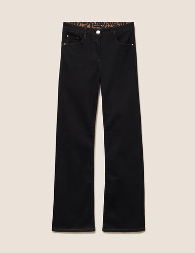 Jean magique L'Unique coupe bootcut denim noir femme
