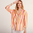 Chemise manches 3/4 multicolore femme