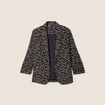 Veste tailleur cintrée noir femme