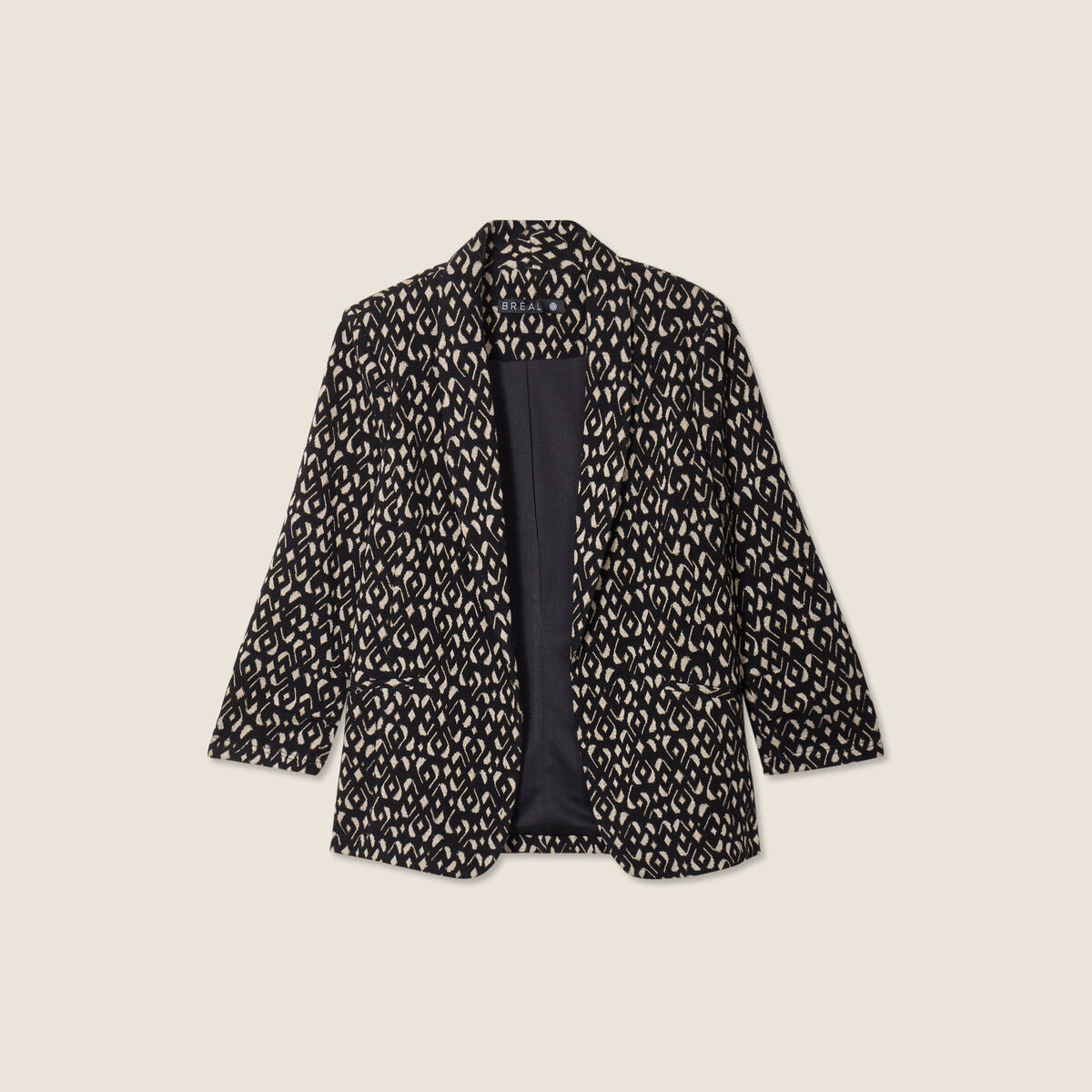 Veste tailleur cintrée noir femme