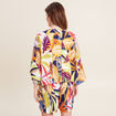 Poncho kimono manches 3/4 noué femme multicolore femme