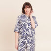 Veste courte manches 3/4 blanc femme