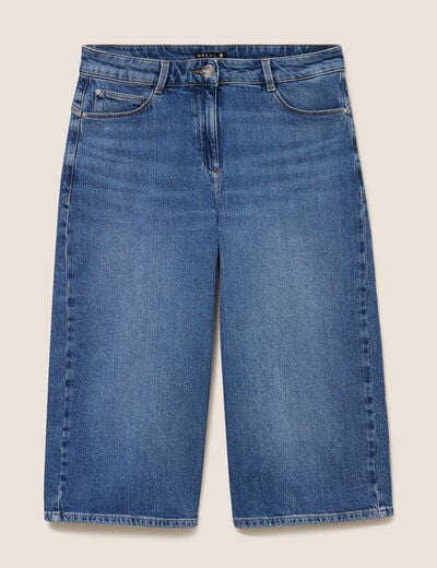 Jean large taille haute denim denim stone femme