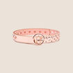 Ceinture à oeillets rose clair femme