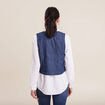 Gilet barman sans manches jean denim double stone femme