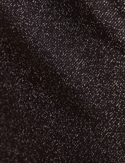 Jupe &agrave; paillettes noir femme
