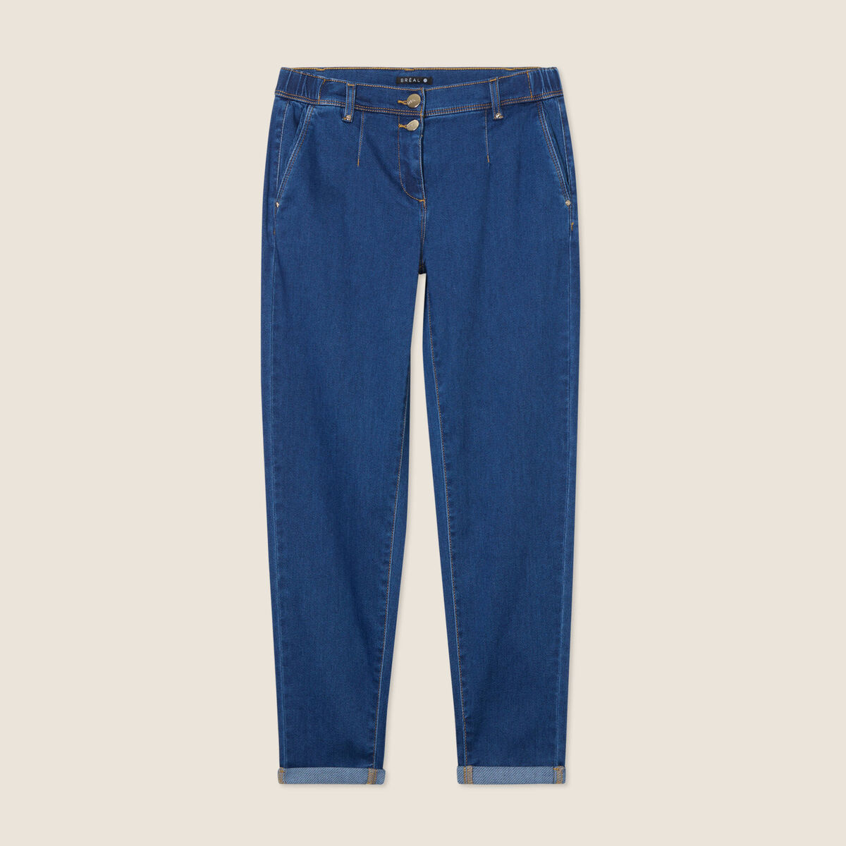 Jean chino 7/8ème denim stone femme