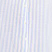 Chemise col montant manches 3/4 bleu femme